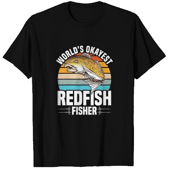 Fishing Fun Redfish Fishing Spot Lure Rod Redfish Accessories Fisherman T-Shirts