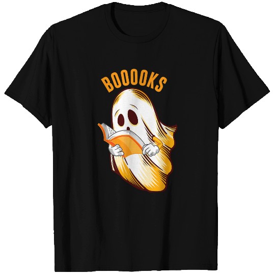 Book Fun Cute Teacher Halloween Booooks ghosts Reading T-Shirts