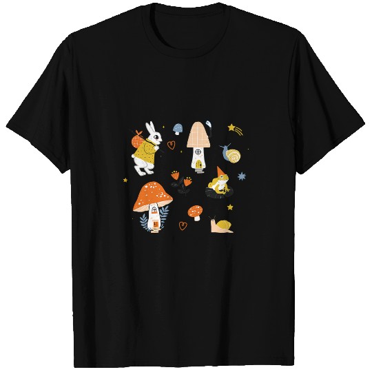 Frog Pet Enchanted Forest Cottagecore Fairycore Frog Mushroom House T-Shirts