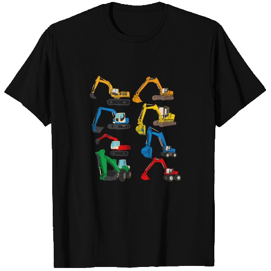 Excavator Fun Kids Boys Excavator Construction Work Excavator 1 T-Shirts