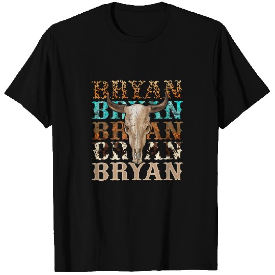 Cow Pet Cute Bryan Cow Skull CheetahPrint western country Outfit T-Shirts