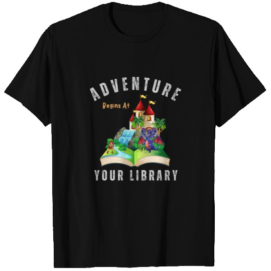 Book Fun Adventure Begins At Your Library Summer Reading Program 04 16 T-Shirts