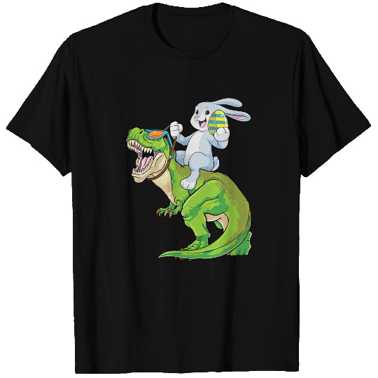 Dinosaur Pet Easter Bunny Riding Dinosaur Easter T rexs Egg Hunt Boy Girls T-Shirts