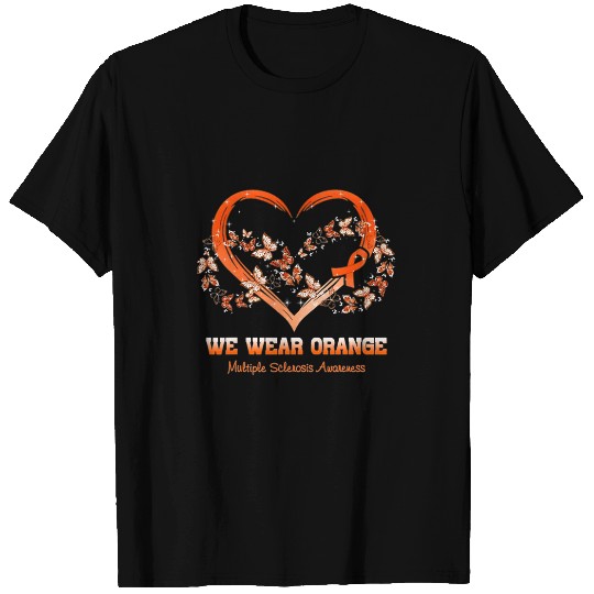 Multiple Sclerosis Ribbon We Wear Orange T-Shirts
