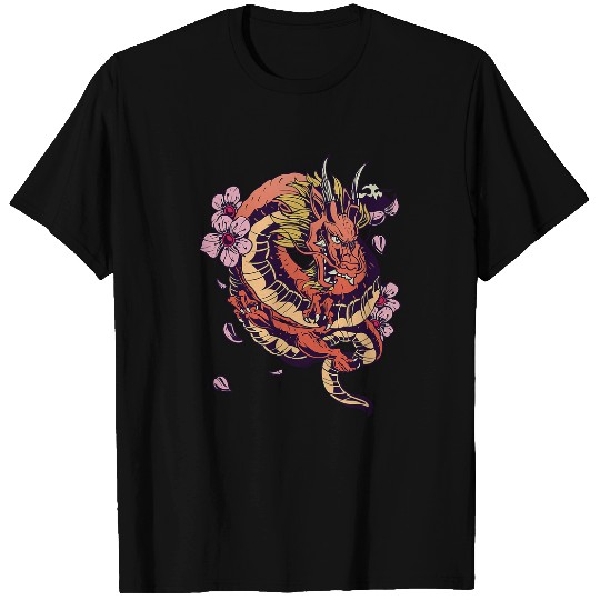 Dragon Pet Japanese Dragon Creature Mythological T-Shirts