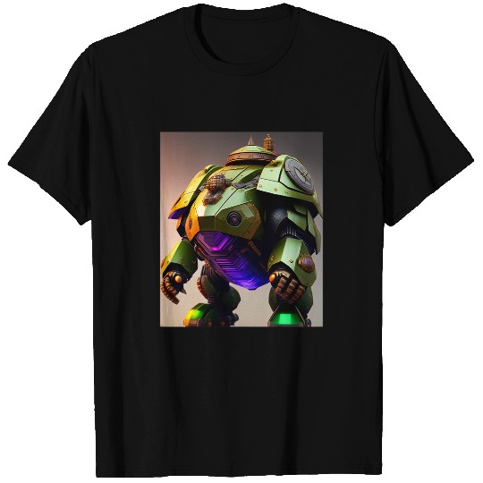 Turtle Pet Armored Turtle Behemoth Gigantic Robot Futuristic Robot Art T-Shirts