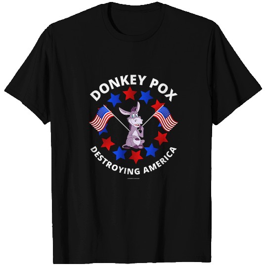 Donkey Pet Pox Destroying America AntiBiden Conservative 3 T-Shirts