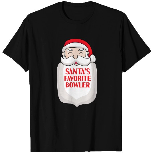 Sport Bowling Santa s Favorite Bowler Funny Santa Christmas Bowl Bowling T-Shirts