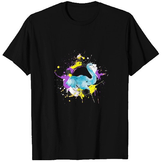 Elephant Mammal LGBT Agender Elephant Nonbinary Flag Pride Month Non Binary T-Shirts