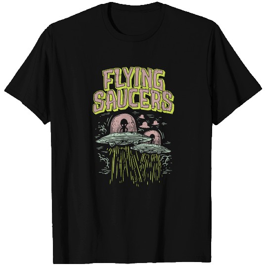 Aliens UFO Roswell Alien Flying Saucer I Want to Leave T-Shirts