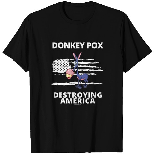 Donkey Pet Pox Destroying America AntiBiden Conservative 9 T-Shirts