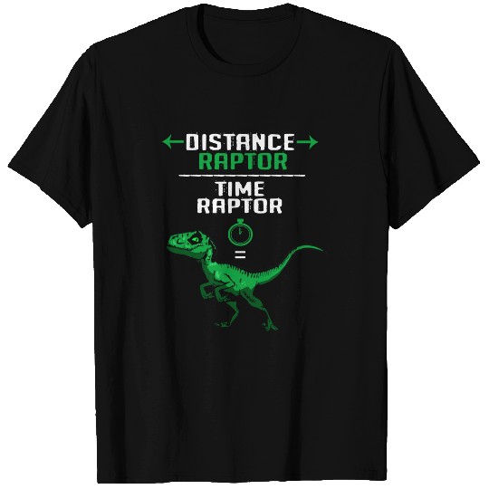 Dinosaur Pet Velociraptor Distance Velocity Time Raptor DinoDino T-Shirts