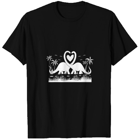 Dinosaur Pet Valentines Day Dinosaur Gifts or Matching Couples Valentines T-Shirts