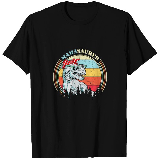 Dinosaur Pet vintages Funny Mama Mamasaurus T rexs Dinosaur Family Matching T-Shirts