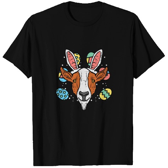 Goats Pet Easter Goats Bunny Eggs Funny Farm Animal Farming Farmer T-Shirts
