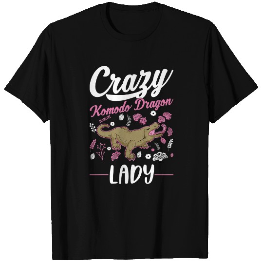 Komodo Pet crazys Komodo Dragon Lady Monitor Lizard Girl T-Shirts