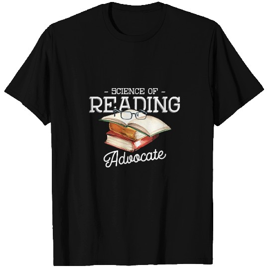 Book Fun Science Of Reading Advocate Books Literature Book Reader 4 T-Shirts