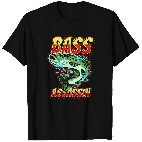 Fishing Fun Bass Assassin Funny Fisherman Bass Fish Jumping T-Shirts