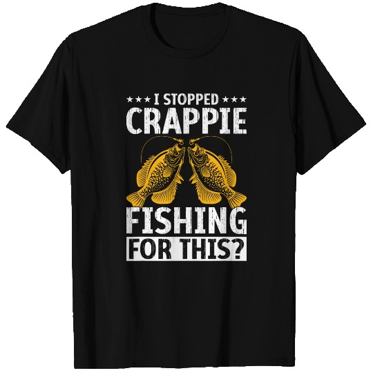 Fishing Fun Crappe Fisher Pennsylvania Crappie Fishing Lure Fishing Gear T-Shirts