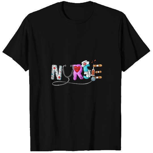 nurses Job Cute nurses Funny Er Pediatric Student School Stethoscope Y2K T-Shirts