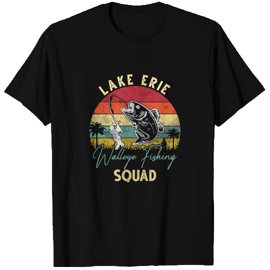 Fishing Fun Lake Erie Walleye Fishing 2 T-Shirts