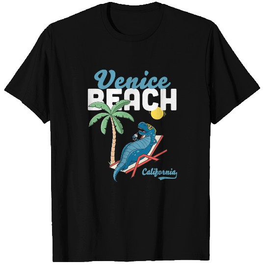 Dinosaur Pet Venice Beach  Dinosaur TRex Family Vacation T-Shirts