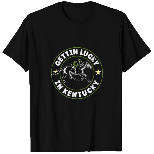 Horse Pet vintages Getting Lucky In Kentucky Funny Horse Racing T-Shirts