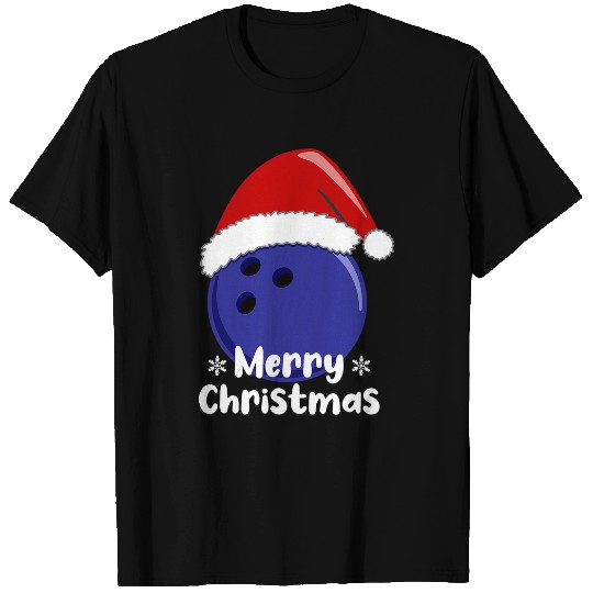 Sport Bowling Christmas Bowling Ball xmass Bowling Players Fans T-Shirts