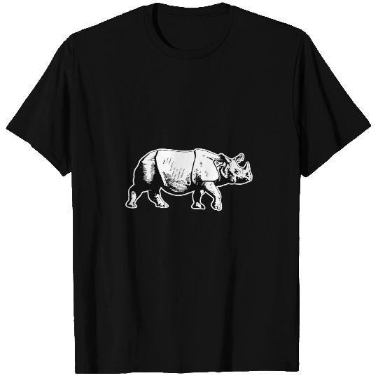 Rhino Pet Rhinoceros African Animal Chubby Unicorns Rhino Zookeeper T-Shirts