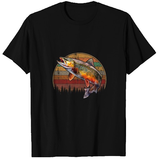 Fishing Fun Speckled Brook trout vintages Fishing T-Shirts