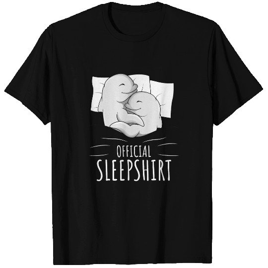 Whale Pet Beluga Whale Official Sleep T-Shirts