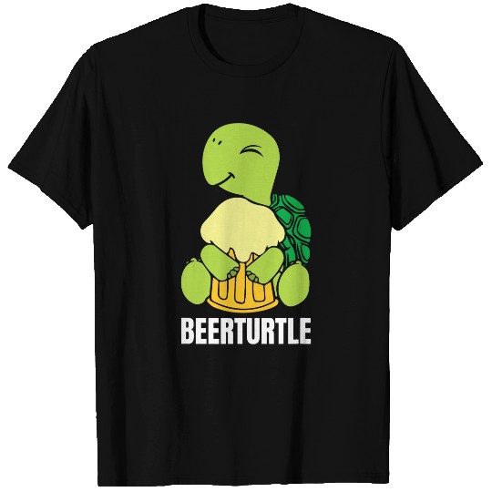 Turtle Pet Beerturtle Turtle with beer T-Shirts