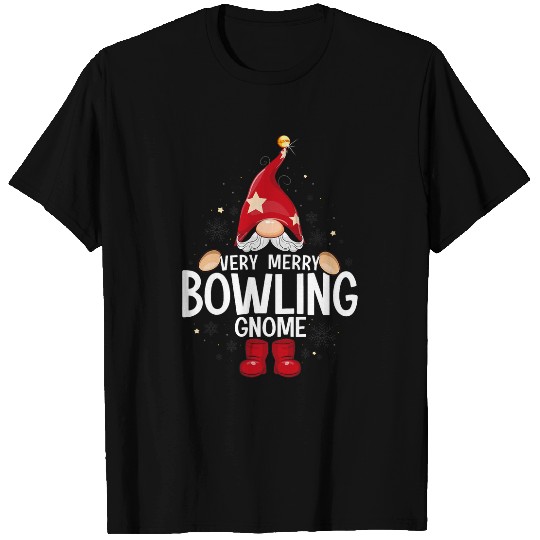 Sport Bowling Christmas Very Merry Bowling Gnome xmass T-Shirts