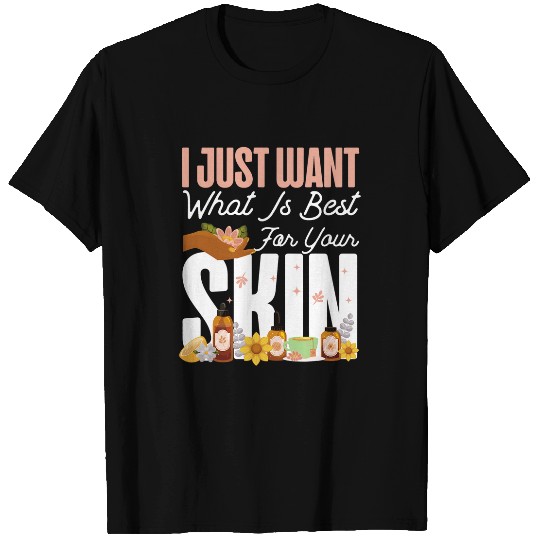 Cute Licensed Esthetician Skincare Beautician Skin Therapist T-Shirts