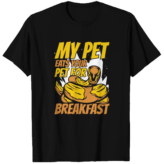 Python Pet My Pet Eats Your Pet For Breakfast Banana Ball Python T-Shirts