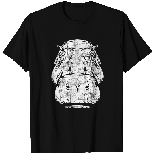 Hippo Pet Head Wildlife Animal Lover Hippopotamus Zookeeper T-Shirts