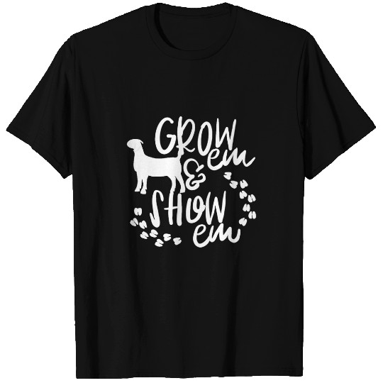 Goats Pet Livestock Show Grow em Goats Youth Show Exhibitors T-Shirts