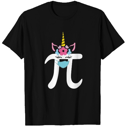 Unicorn Pet Face Pi Day Tee Girls Teacher Math Geek 2 T-Shirts