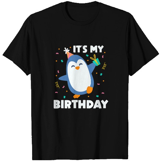 Penguin Pet Its My Birthday Penguin Birthday Theme Party T-Shirts