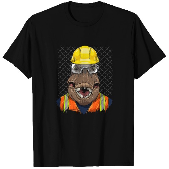 Dinosaur Pet TRex Construction Worker Dinosaur TRex Tyrannosaurus 202 T-Shirts