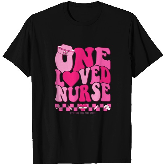 nurses Job One Loved nurses Valentines Day ER ICU NICU RN nursess Women T-Shirts