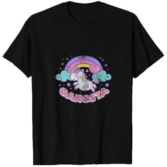 Unicorn Pet Gangsta Unicorn Gangsta Rap Hip Hop Music Rapper Kids Grunge T-Shirts