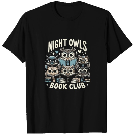 Book Fun Literary Bird Funny Reading Owl T-Shirts