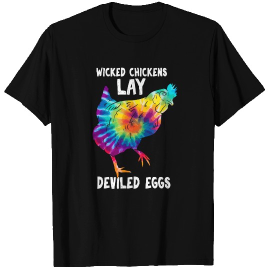 Chicken Pet Wicked Chicken Lay Deviled Eggs Funny Farmhouse Chicken T-Shirts