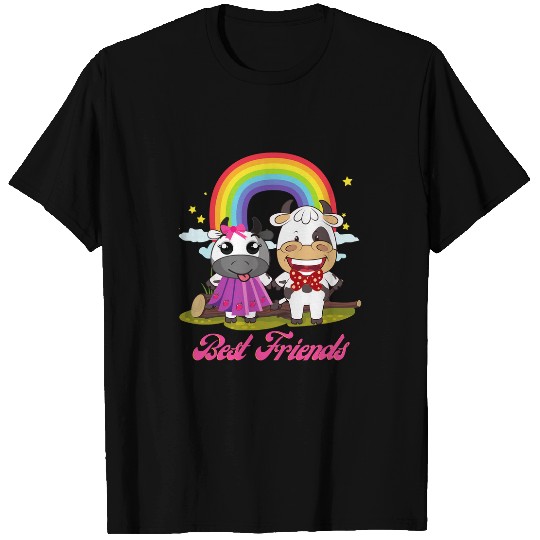 Cow Pet Cute Strawberry Cow bests Friends T-Shirts