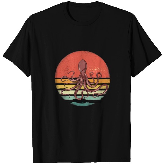 Octopus Pet Retro Vintage Octopus Kraken Sea Life Marine T-Shirts