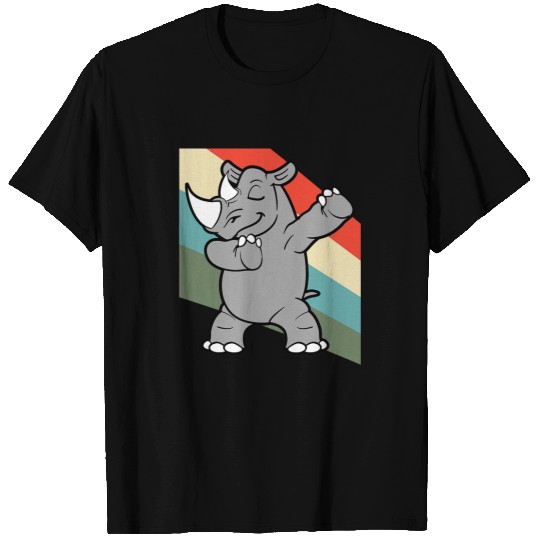 Rhino Pet Rhinoceros Animal  Dab Dancing T-Shirts