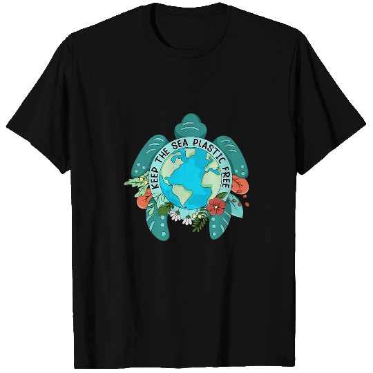 Turtle Pet Earth Day Plastic frees Climate Change Awareness T-Shirts