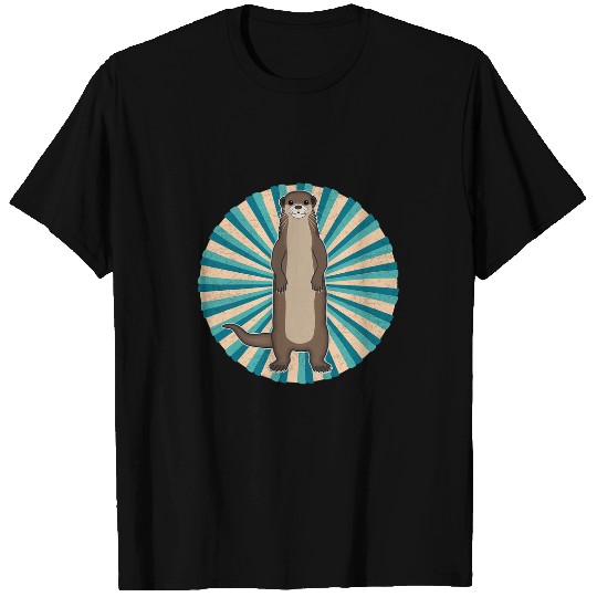 Otter Pet Otters Water Martens Sea Otter Funny Marten Retro vintages 7 T-Shirts