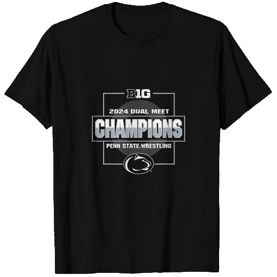 Sport Wrestling Penn State Nittany Lions Big Ten Wrestling Champs 2024 Dual T-Shirts